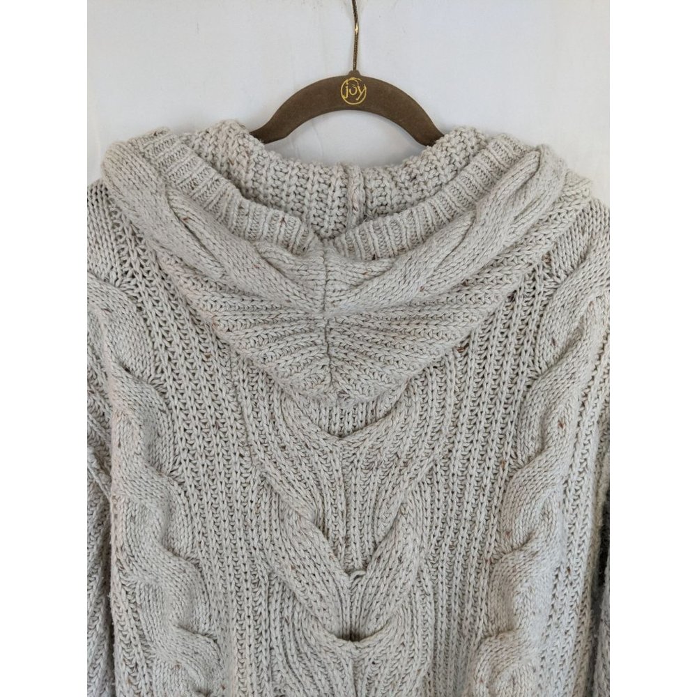 Wildfox Pattie Cable Knit Hooded Sweater XS - Picture 7 of 14